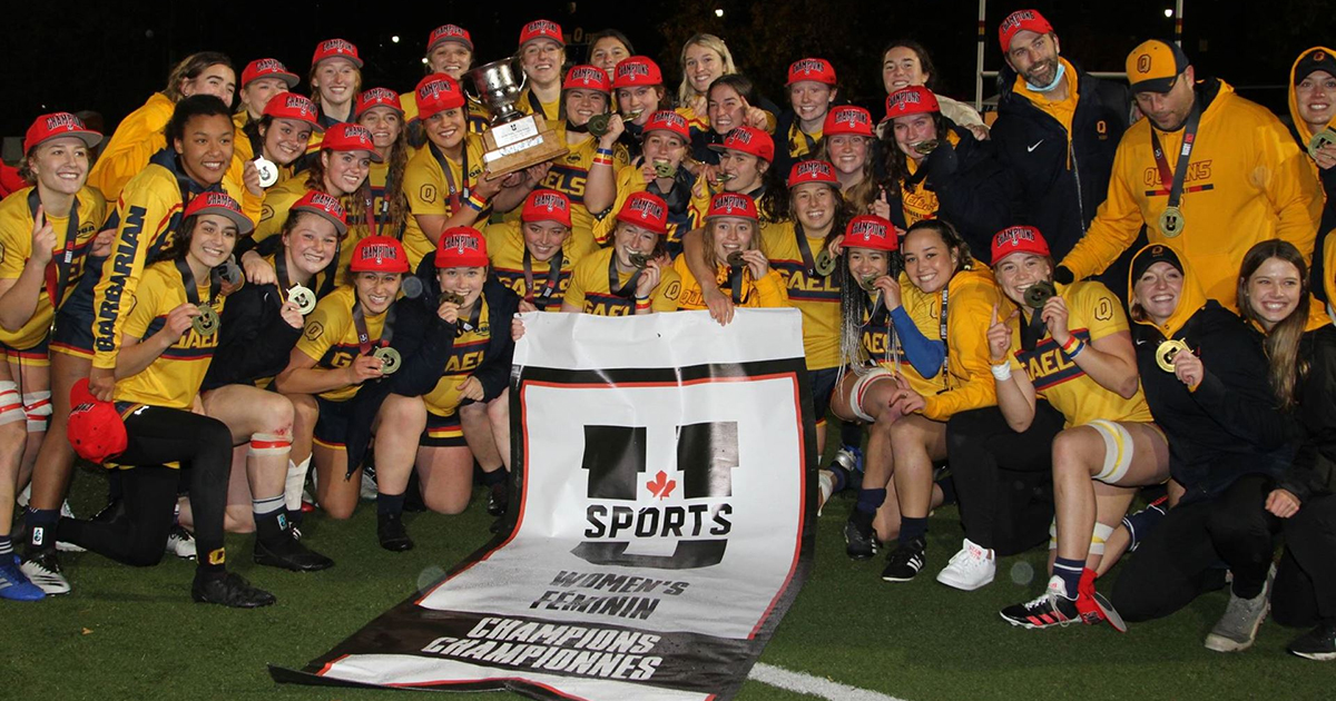 Queen's wins national women's university rugby title Queen's